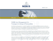 Tablet Screenshot of nobis-asset-management.com